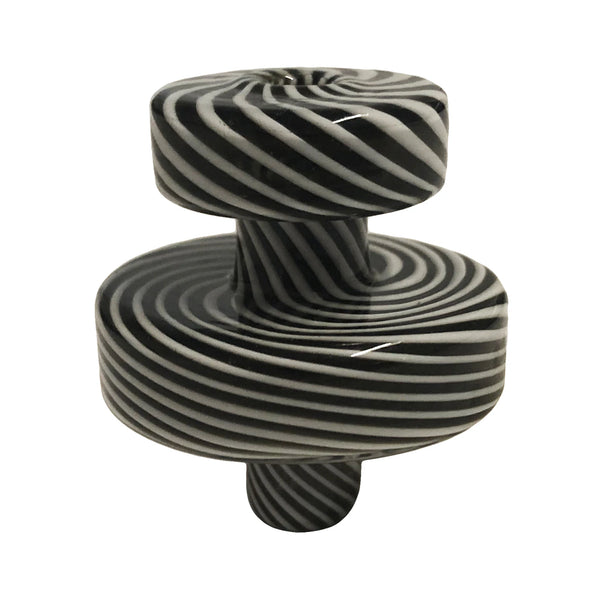 Chongz - Souldier Of Fortune - Glass Carb Cap - Black & White