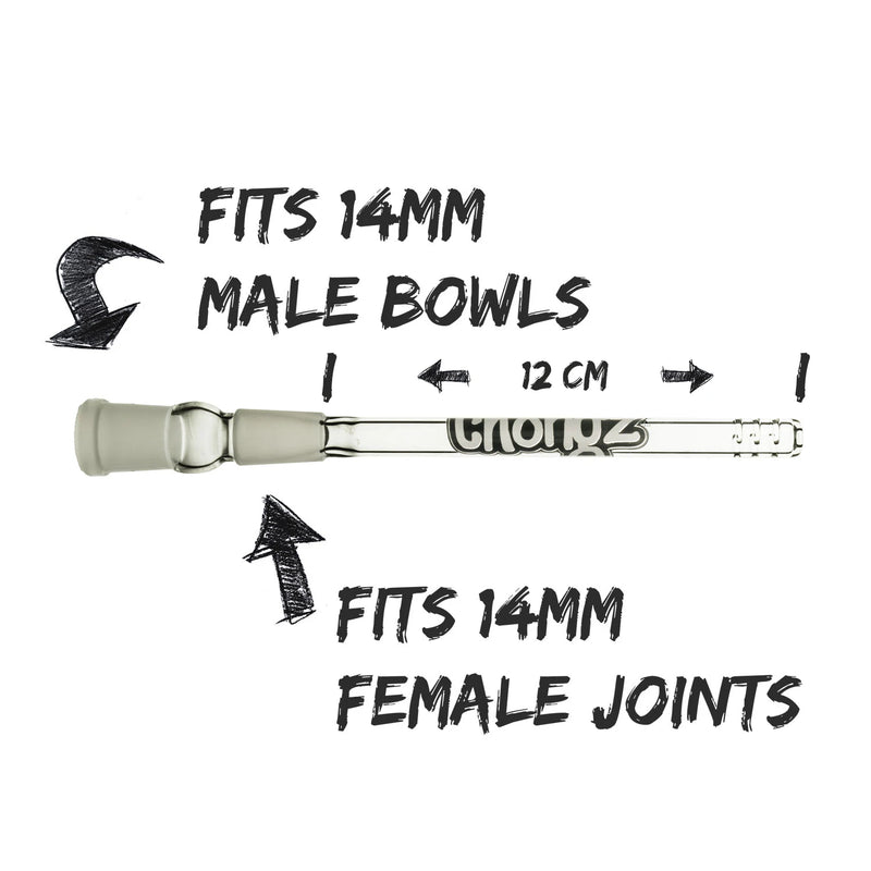 Chongz - Glass Diffusor 14mm Stem To 14mm Cone - 12cm