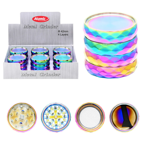Atomic - 40mm 4 Piece Grinder - Oil Slick