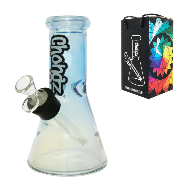 Chongz - Glass 20cm - Broken Biscuit - Iridescent Blue
