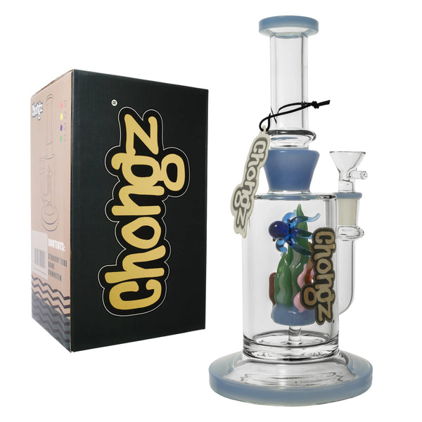 Chongz - Glass 23.5cm - Duncan Thickett Blue Accent