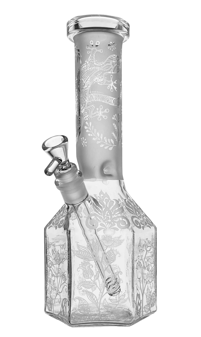 Glass 31cm - Hexagonal Lizard - Bong