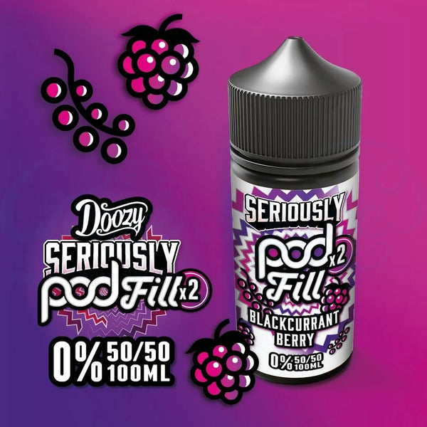 Doozy Seriously Pod Fill Blackcurrant Berry - 100ml