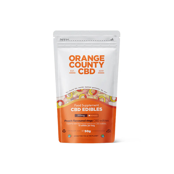 Orange County CBD Peach Ring Gummies