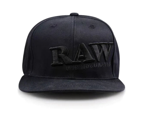 RAW Black On Black FlatCap With Pokie