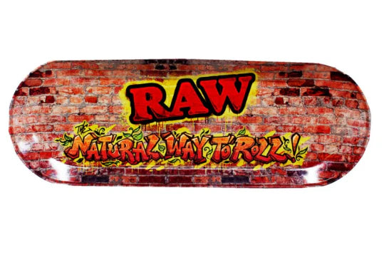 RAW - Skate Deck Rolling Tray Metal - Natural Way To Roll