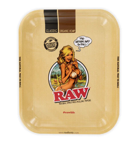 RAW - Girl Rolling Tray - Large 27.5cm x 33.5cm