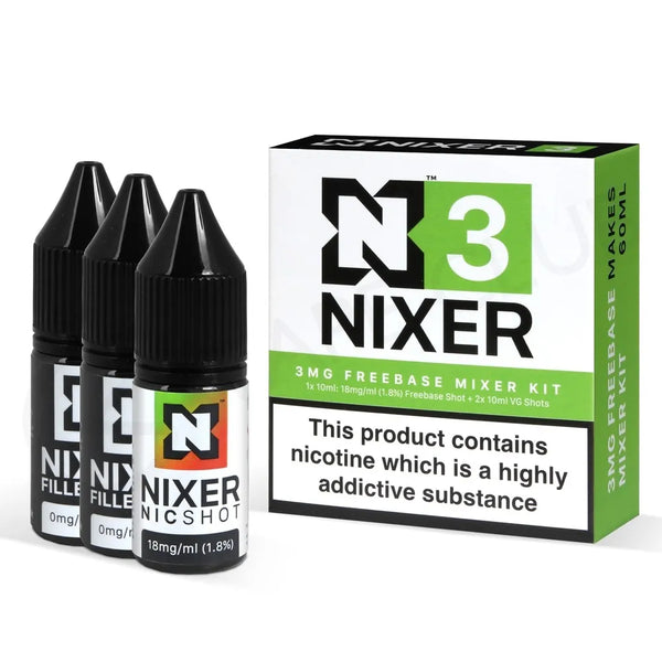 Nixer Triple Nic Shot For Longfill - 3x 10ml