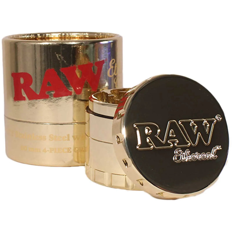 Raw Ethereal Gold Plated Limited Edition 4 Piece Grinder 60mm