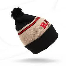 RAW - Pompom Hat - Black/Brown