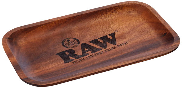 Raw Wooden Rolling Tray 11"x7"