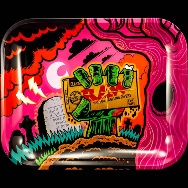RAW Metal Rolling Tray Zombie XL